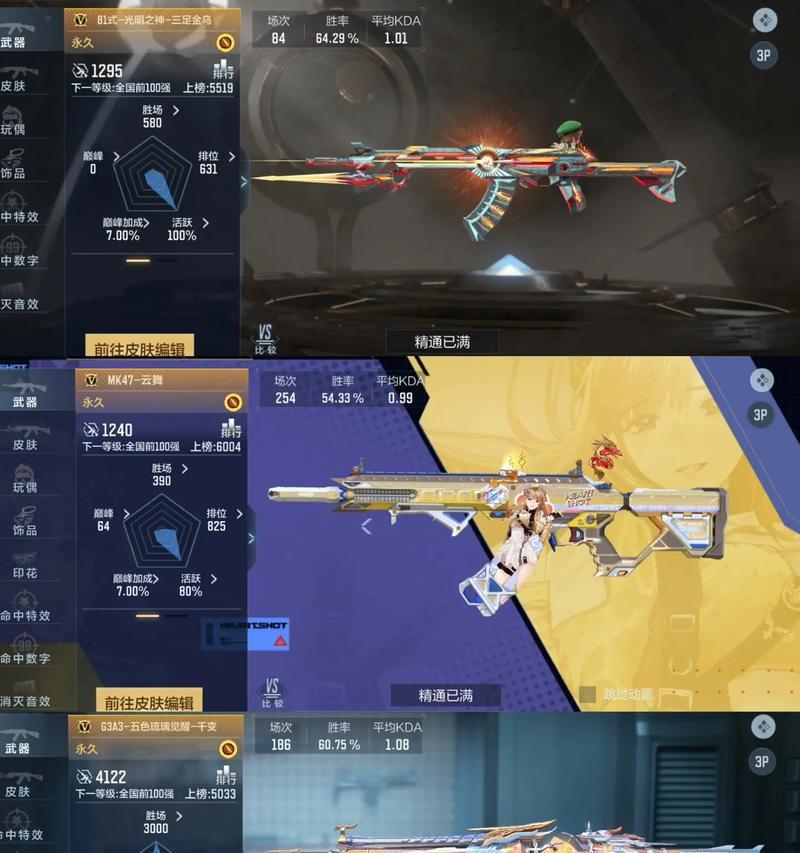 cf中总共有多少种武器？每种武器的特点是什么？