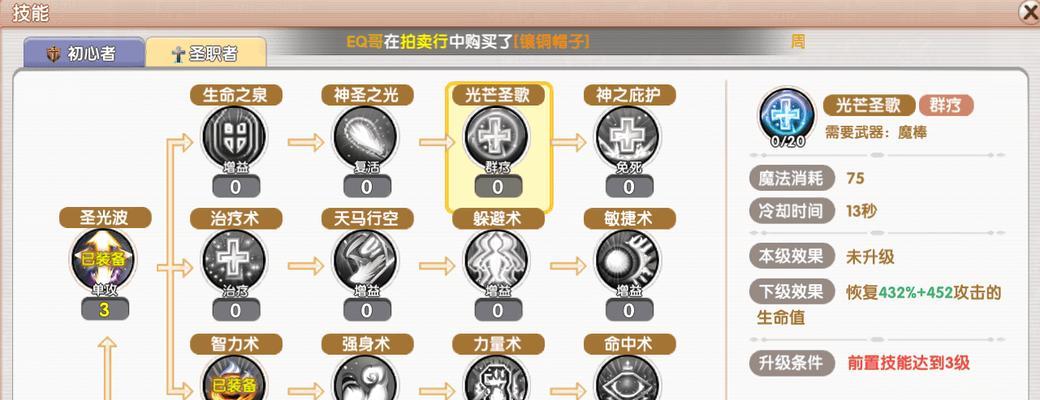 圣职者转职业玩家（从神圣到战场）